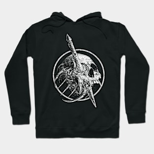 Darks art skull Hoodie